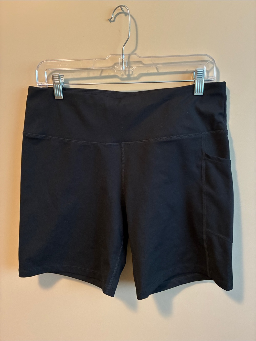 DKNY Black Athletic Shorts with Side Pocket